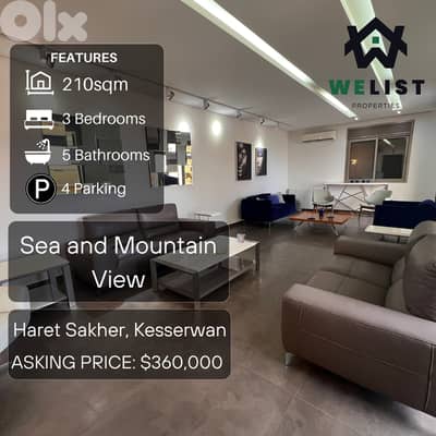 210sqm Apartment for sale in Haret Sakher - Jounieh   MA25JSHS210360