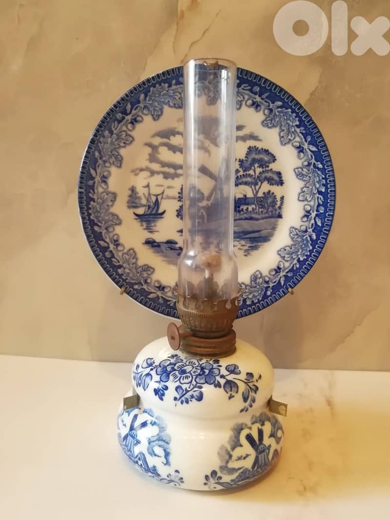 Vintage oil lamp 25cm 0