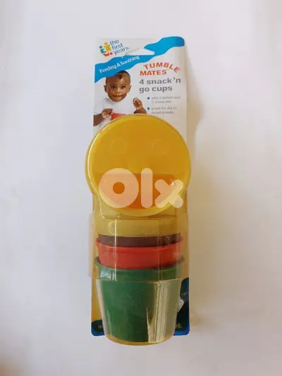 Tumble mates . 4 snack 'n go cups