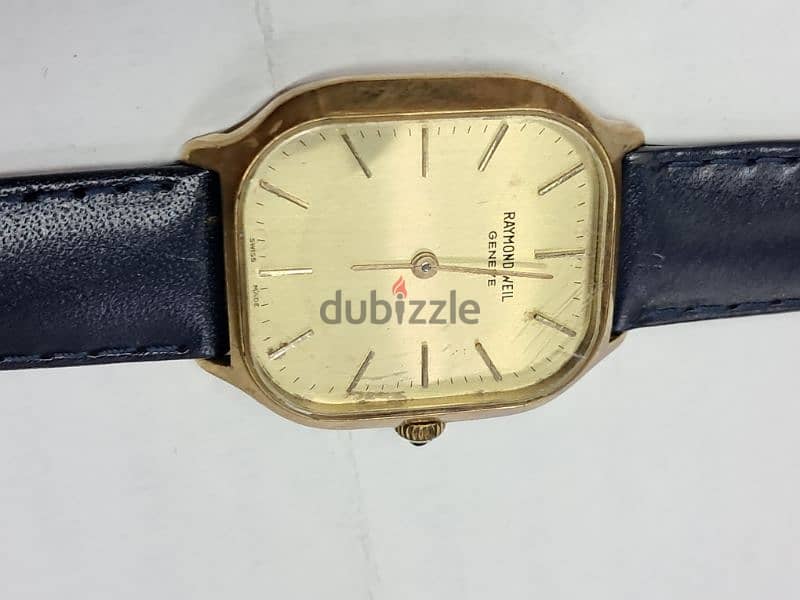 Raymond weil 18k electroplated swiss 03 032462 0