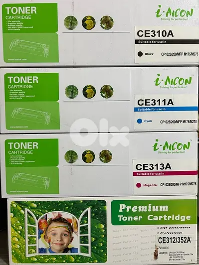 Brand New Toners (4 colors - Black and CMY) - CE310A