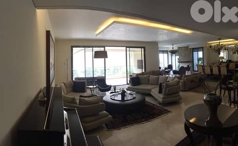 luxurious apartment for rent rabieh with private terrace maten