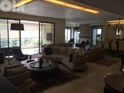 luxurious apartment for rent rabieh with private terrace maten