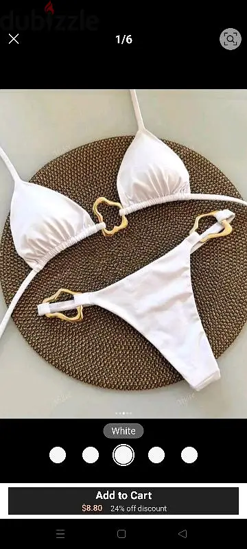 white bikini