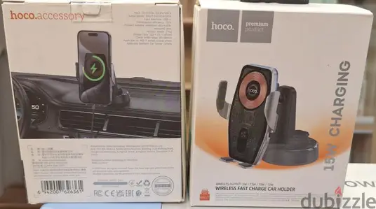 HOCO WIRELESS FAST CHARGE CAR HOLDER 15W CHARGING HW27