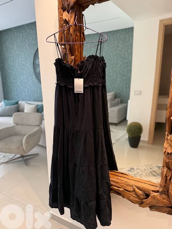 Rustic Midi Dress size S from Bershka in tag 0