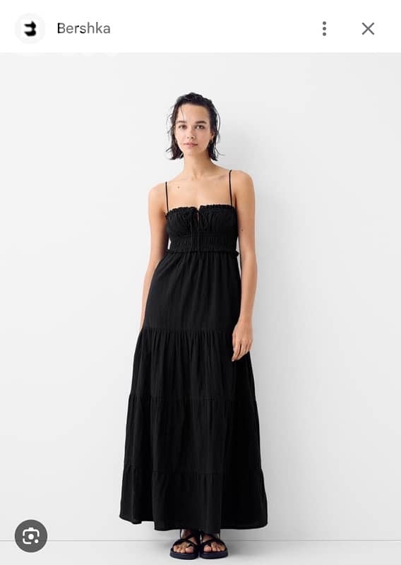 Rustic Midi Dress size S from Bershka in tag 1