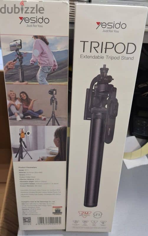 YESIDO TRIPOD EXTENDABLE TRIPOD STAND 2M MAX HEIGHT SF17 25$ 0