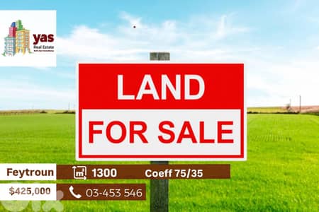 Feytroun 1300m2 | Land | Open Mountain And Sea View | BA|