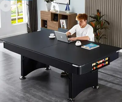Limited time offer cbilliard table + Ping pong + desk