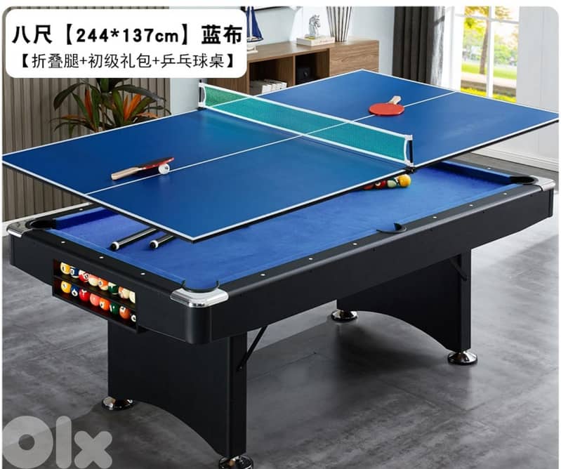 Limited time offer cbilliard table + Ping pong + desk 3