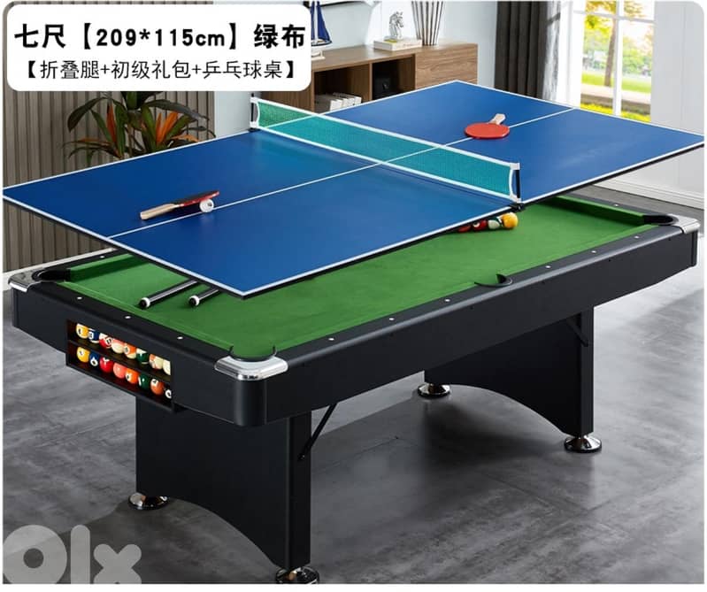 Limited time offer cbilliard table + Ping pong + desk 7