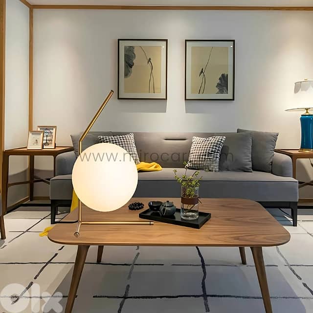 Minimalist Gold Sphere Table Lamp – Warm Glow for Desks & Downtime 2