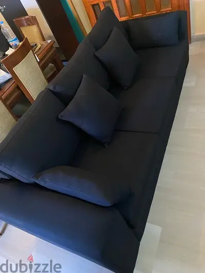 Black Sofa 3 Seater