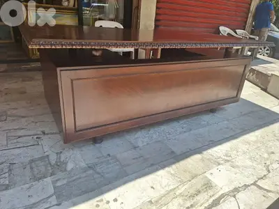 مكتب خشب جوز روعة الفخامة خارق النظافة انتيك قديم مميز للغاية desk