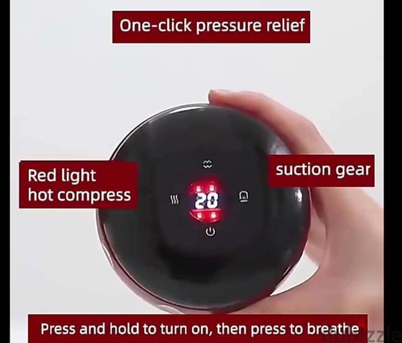 Smart Cupping Therapy Device – With Red Light & Heating 3
