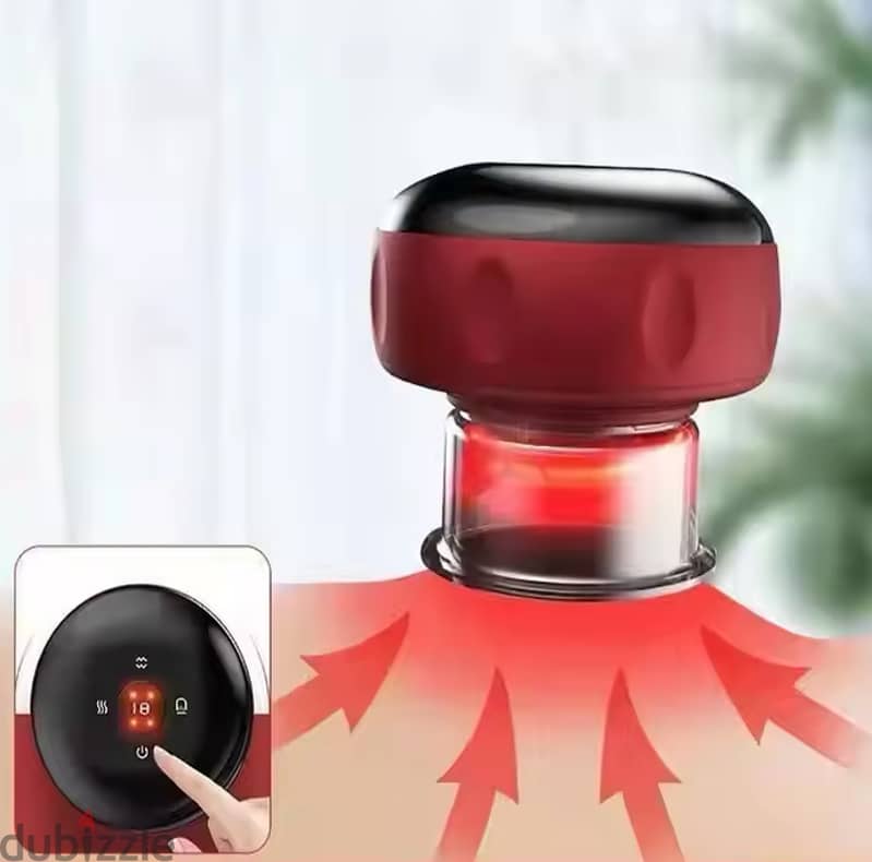 Smart Cupping Therapy Device – With Red Light & Heating 5
