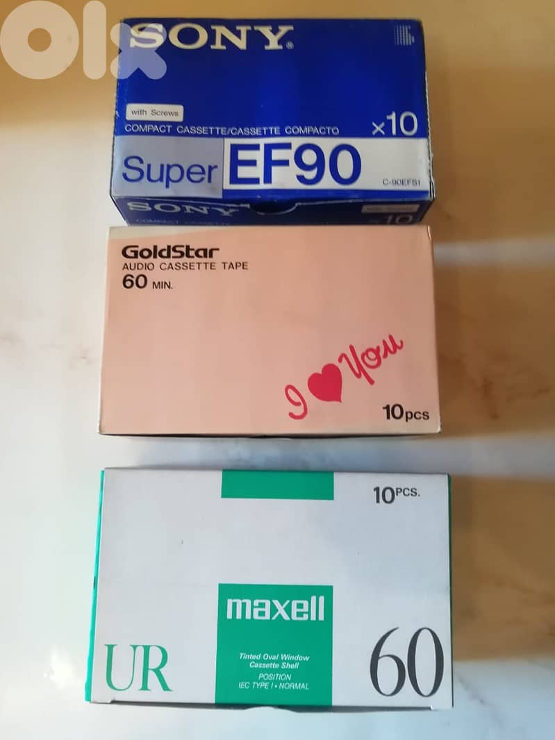 brand new factory sealed or used cassettes audio tapes 7