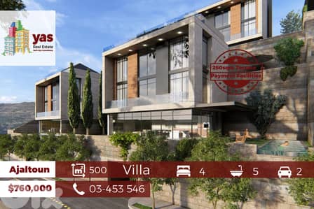 Ajaltoun 500m2 | 250m2 Terrace | Villa | Payment facilities | View |BG Ajaltoun 500m2 | 250m2 Terrace | Villa | Payment facilities | View |BG