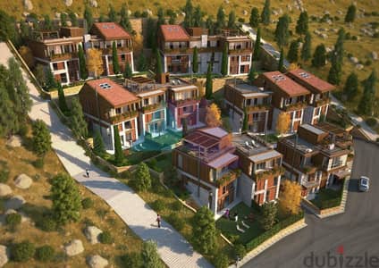 198m2 apartment+mountain view 4 sale in Faqra - شقة للبيع في فقرا
