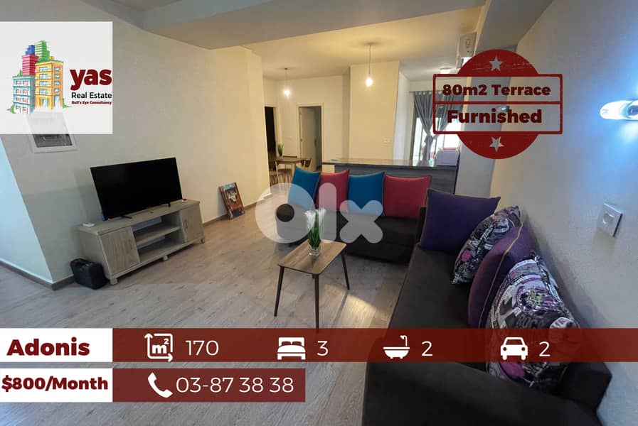 Adonis 170m2 | 80m2 Terrace | Furnished | High End | Calm Area | JA 0