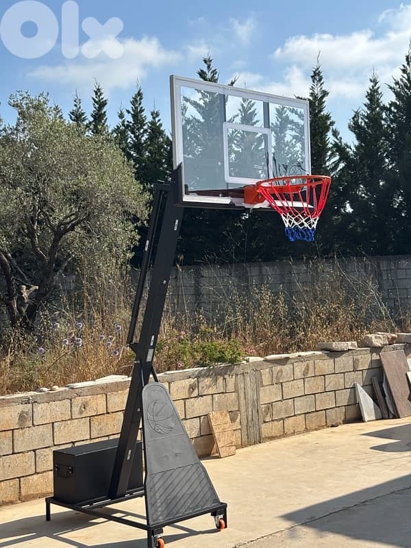 BOARD 152 cm x 92 cm Olympic Basketball hoop with iron base (BIG SIZE) 1