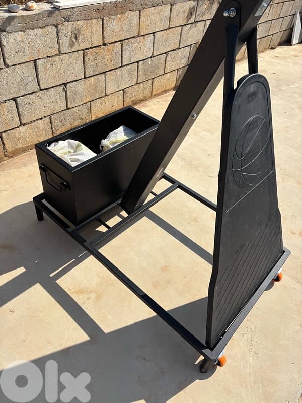 BOARD 152 cm x 92 cm Olympic Basketball hoop with iron base (BIG SIZE) 4