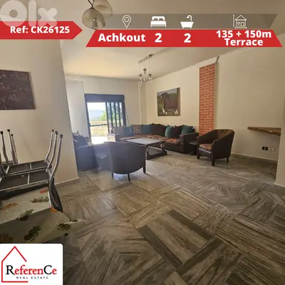 Apartment with Terrace in Aachqout شقة مع تراس في عشقوت