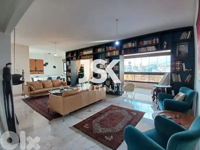 L18311-Spacious Furnished Decorated Apartment For Rent in Jal El Dib