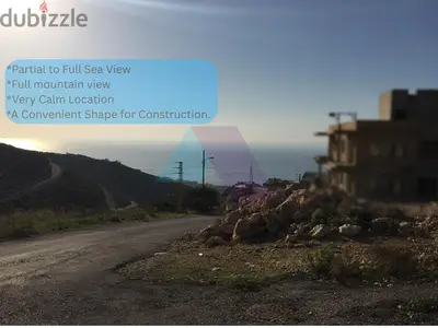 1495m2 land+sea view 4 sale in Batroun/Jdabra - أرض للبيع في البترون