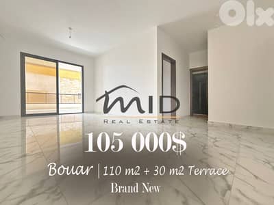 Bouar | Brand New 110m² + 30m² Terrace | Brand New Building | Balcony