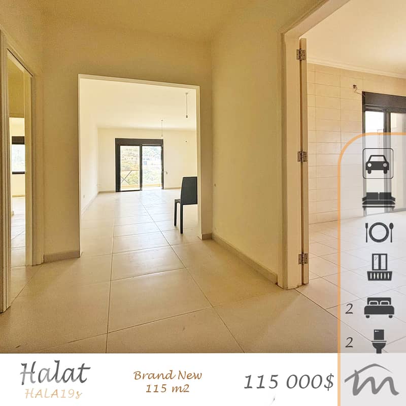 Halat | Brand New 2 Bedrooms Apartment | Brand New Building | Balcony 0