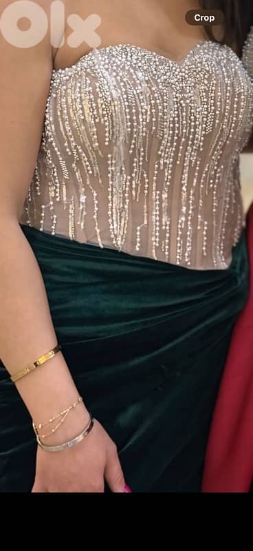velvet green dress 0