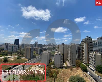 High Floor – Ashrafieh Sioufi | Panoramic City View ! REF#KL122998 ! High Floor – Ashrafieh Sioufi | Panoramic City View ! REF#KL122998 !