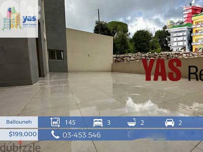Ballouneh 145m2 | 100m2 Terrace | Private Entrance | View | New |