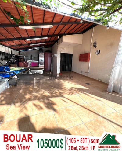 105sqm Apartment For Sale in Bouar (بوار) +80 sqm Terrace and Sea View