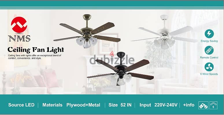 Narinco Micro SARL DC Smart Ceiling Fan Light Lebanon 3