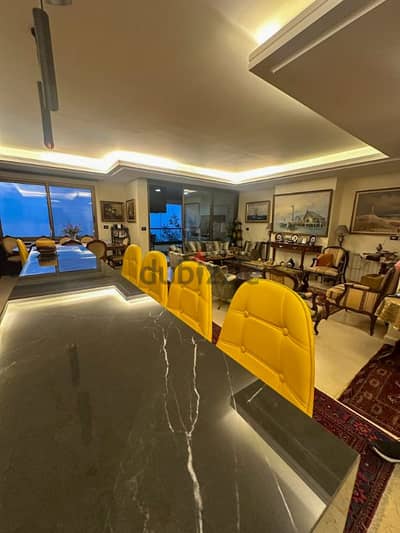 Prime Location Apartment in Biyada, Metn with a Breathtaking Sea View.