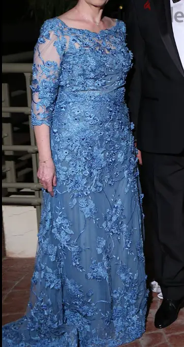 Worn Once, Light Blue, Decent, Evening Gown
