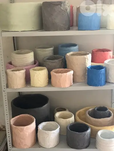 Concrete pots