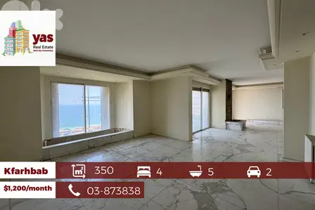 Kfarhbab 350m2 | Rent | Prime Location| Well Lighted | Sea View | CL |