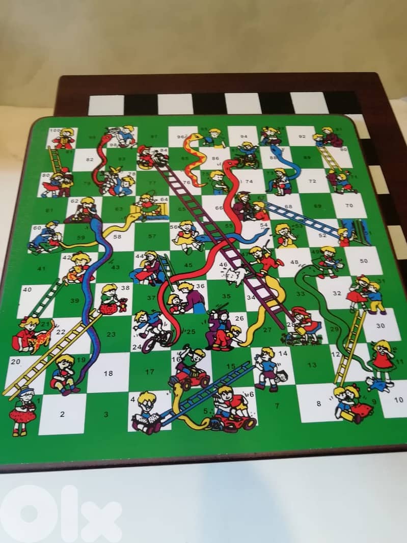 Wooden 7 in 1 board game 4