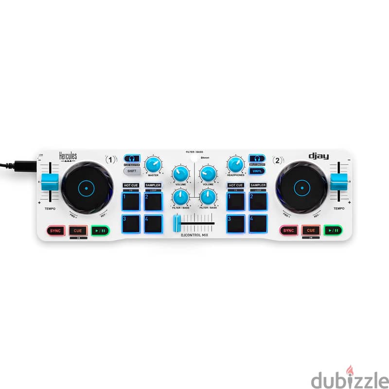 Hercules DJ DJControl Mix 2-channel DJ Controller for iOS and Android 0