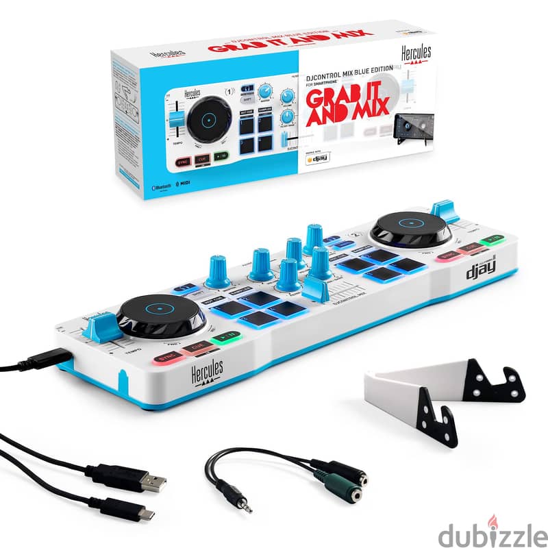 Hercules DJ DJControl Mix 2-channel DJ Controller for iOS and Android 1