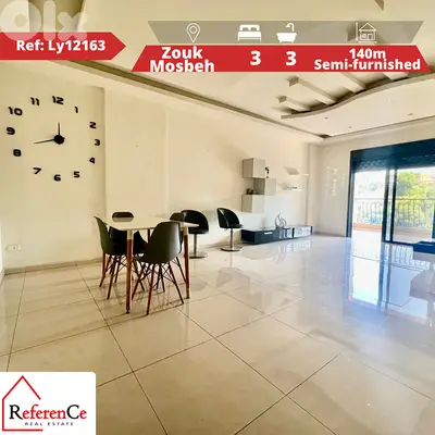 Semi furnished apartment in Zouk Mosbeh شقة نصف مفروشة في زوق مصبح