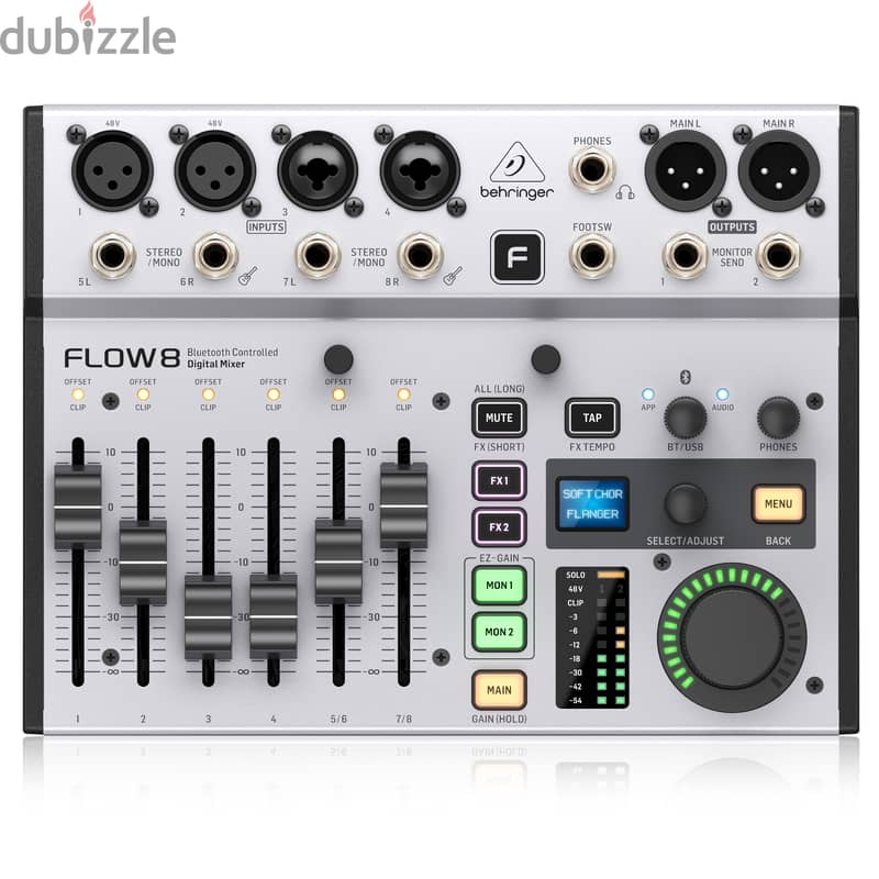 Behringer FLOW 8 8-input Digital Mixer with Bluetooth 2