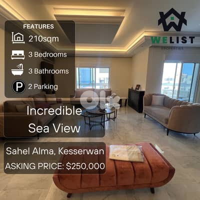 Apartment for sale in Sahel Alma - Jounieh شقة للبيع في ساحل علما