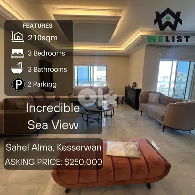 Apartment for sale in Sahel Alma - Jounieh شقة للبيع في ساحل علما