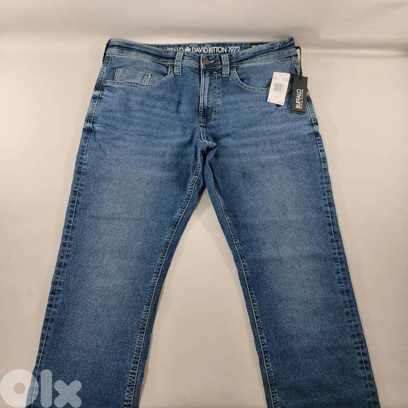 BUFFALO DAVID BITTON EvanX Slim Straight Stretch Blue Denim Jeans 4