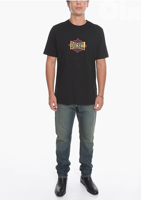 Diesel - Printed Logo T-JUST-C13 Crew-Neck T-shirt Size L 7